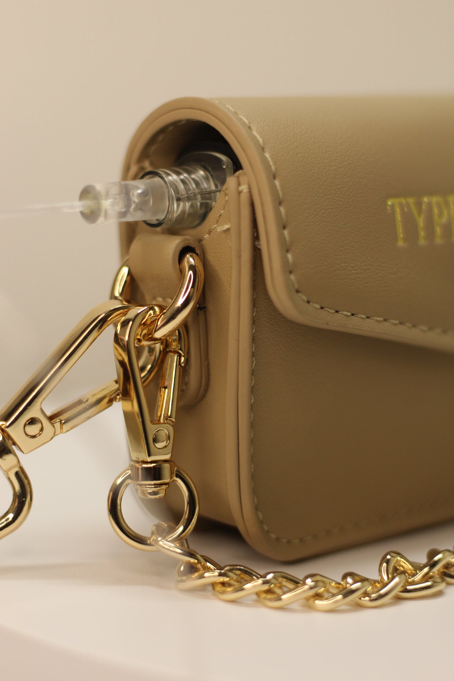 The Signature Satchel-Beige