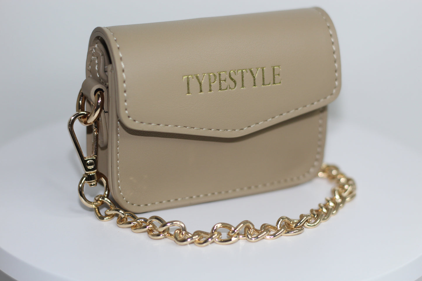 The Signature Satchel-Beige